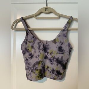 Lululemon Align Tank Top Radial Tie Dye Mauve Grey Sz 4